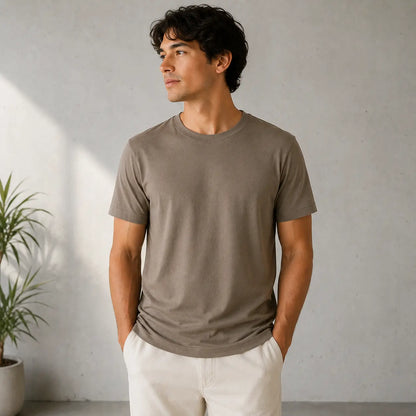 Autic Adults Sensory-Friendly Bamboo T-Shirt – Calm Taupe My Store