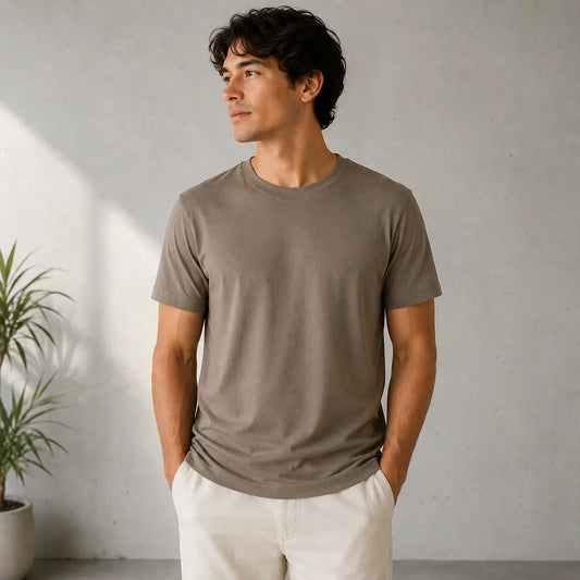 Autic Adults Sensory-Friendly Bamboo T-Shirt – Calm Taupe My Store