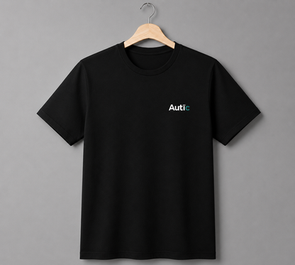 Sensory Friendly Bamboo T-Shirt - Kids Unisex - Tagless & Flat Seam - Black⁠