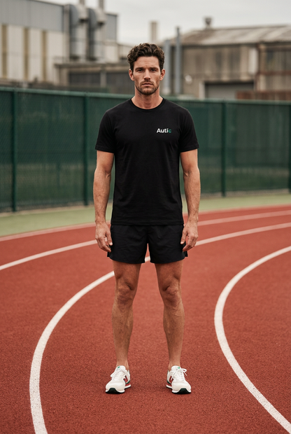 Sensory Friendly Bamboo T-Shirt - Adult Unisex - Tagless & Flat Seam - Black⁠