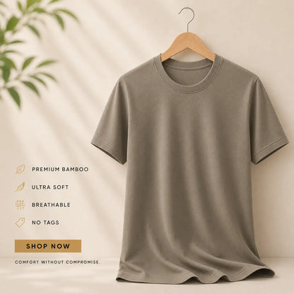Autic Kids Sensory-Friendly Bamboo T-Shirt – Calm Taupe My Store