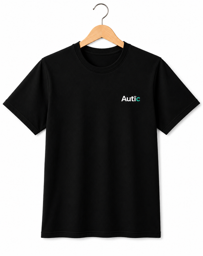 Sensory Friendly Bamboo T-Shirt - Kids Unisex - Tagless & Flat Seam - Black⁠