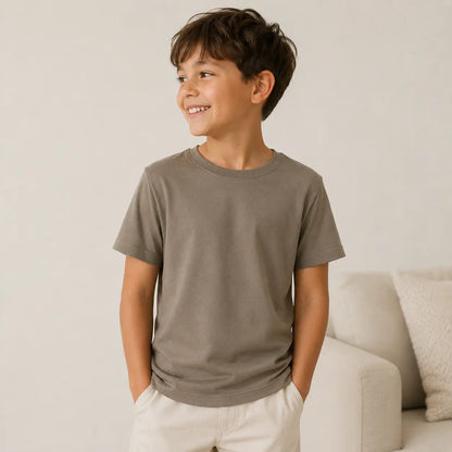 Autic Kids Sensory-Friendly Bamboo T-Shirt – Calm Taupe My Store